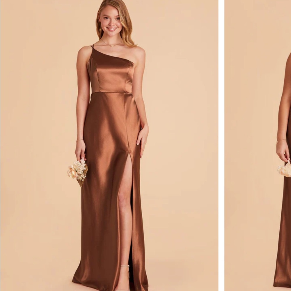 Birdy Grey Bronze One-Shoulder Dress